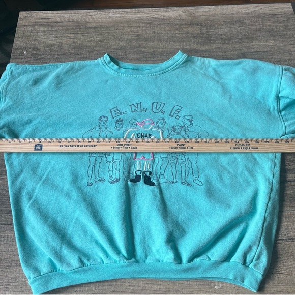 Vintage 1990s E.N.U.F Embroidered Crewneck Sweatshirt Made In USA Size M - Picture 11 of 12
